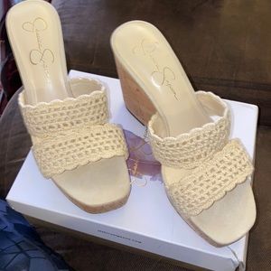 Jessica Simpson Wedged Sandals new in boy